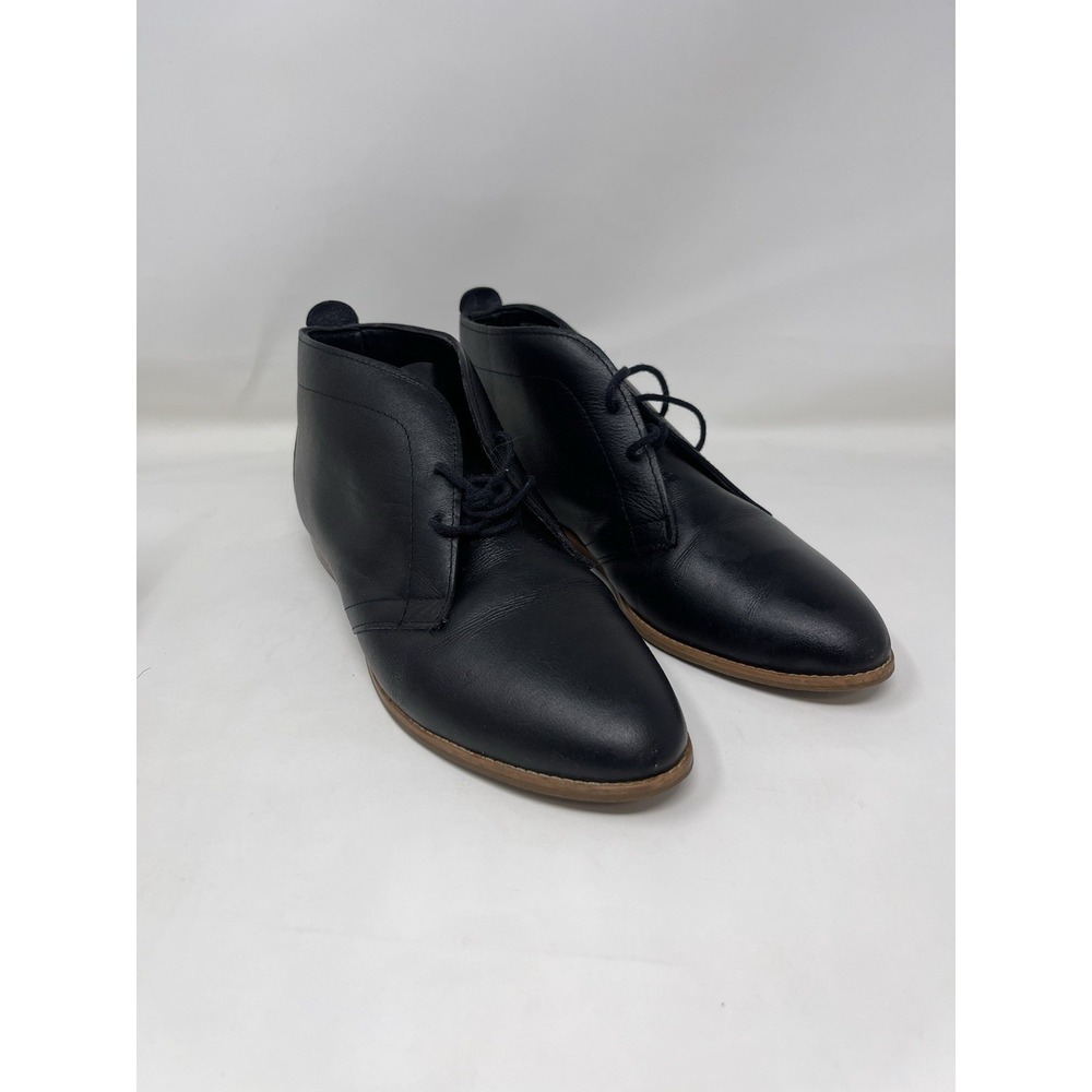 Clicks‎ Vintage Women's Black Leather Heeled Ankle Booties Size 8.5 M
